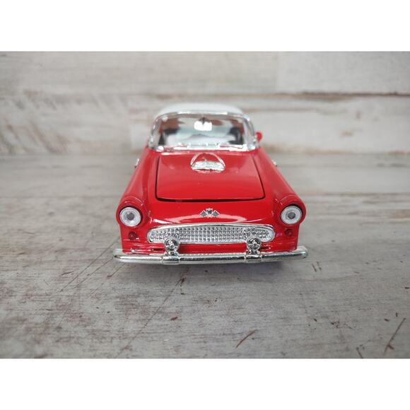 Vintage Superior 1955 Ford Thunderbird Die Cast Pull Back Car Red w/ Box 5.75" - Picture 2 of 8